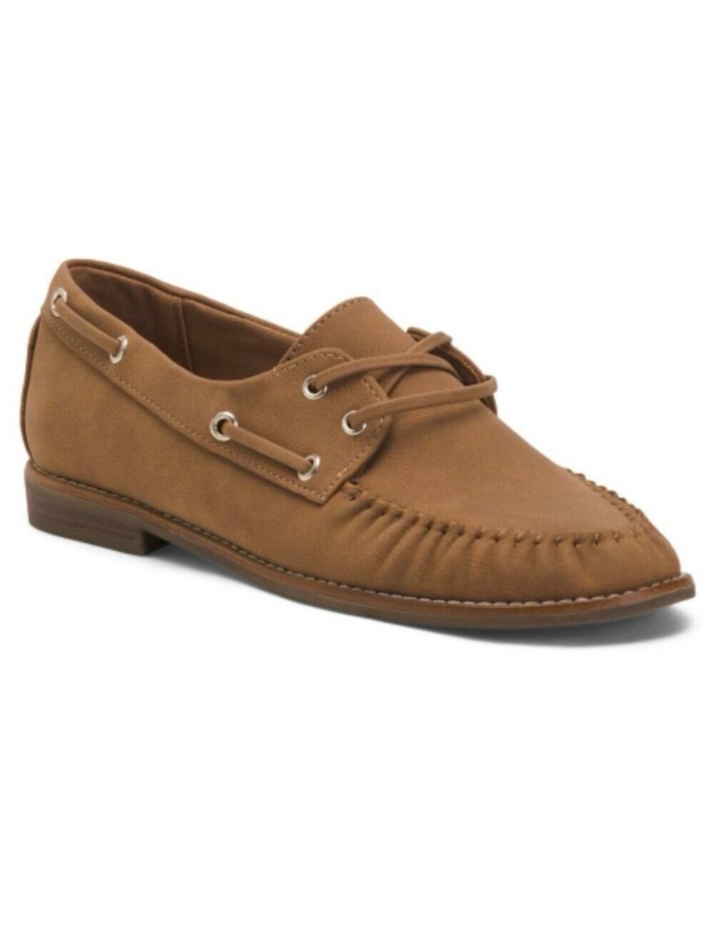Tommy Bahama Nahara boat shoes, a casual tan leather size 9